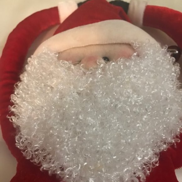Vintage Hanging Velvet 20" Santa, Excellent Condition for Age! - Picture 3 of 3
